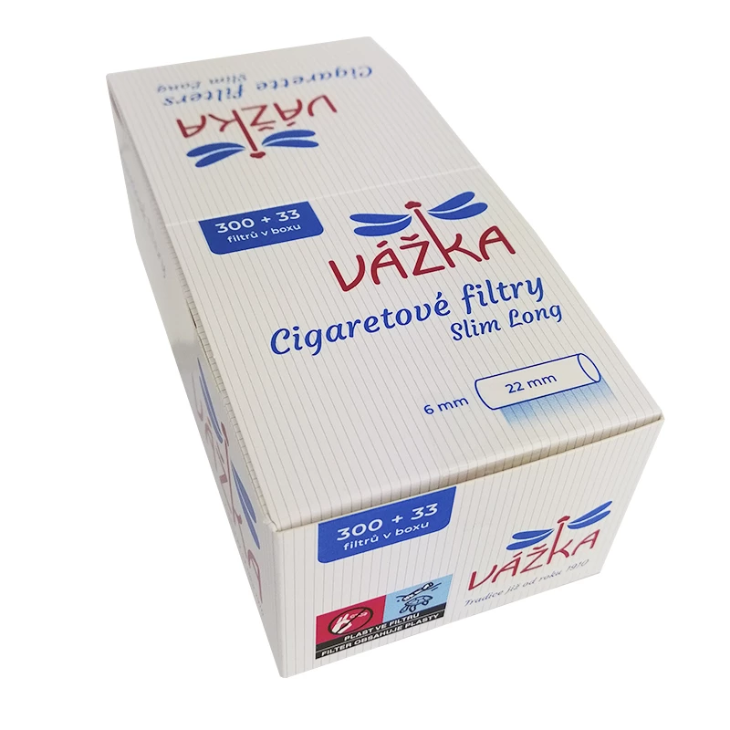 Cigaretové filtre Vážka Slim Long 6mm - 333 ks