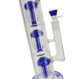 Bong sklo shroom cooler 8arm 39 cm blue - detail na tri 8arm coolery