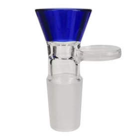 Bong sklo shroom cooler 8arm 39 cm blue - detail na kotol s rúčkou