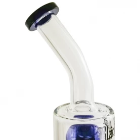 Bong sklo shroom cooler 8arm 39 cm blue - detail na úzke hrdlo vodného bonga