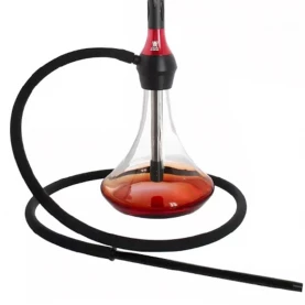 Vodná fajka KAYA shisha Caro - black red 56cm