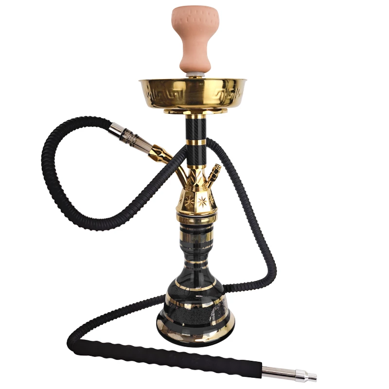 Vodná fajka Cleopatra Shisha Black - 50 cm