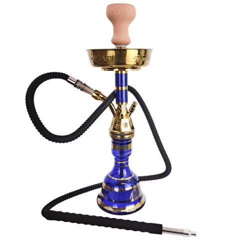 Vodná fajka Cleopatra Shisha Blue - 50 cm