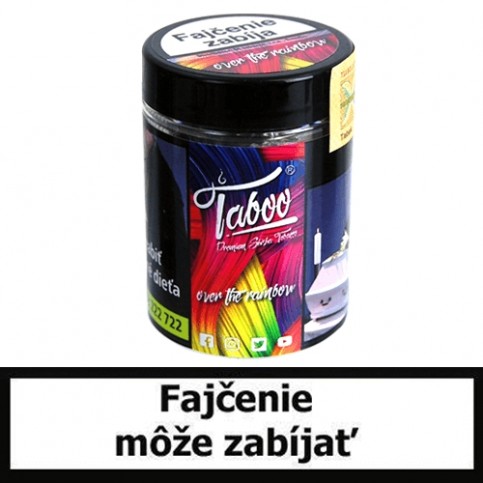 TABOO Tabak do vodnej fajky - Over The Rainbow  (Hruška a mäta)