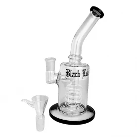 Bong sklo Black Leaf Trommel čierna 22cm