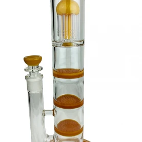 Bong Phoenix Triple Honeycomb 46cm - Oranžové