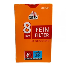 Cigaretové Filtre GIZEH 100ks Inhalt 8 mm