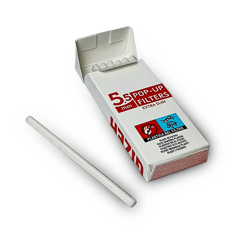 Cigaretové filtre Gizeh Pop-up Extra Slim 5,5mm - otvorené