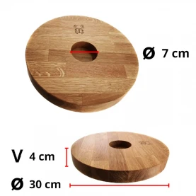 Premium Kaya Shisha Table - infografika o spodnej časti