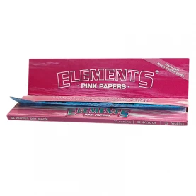 Papieriky Elements King Size Slim - Rúžové - otvorené